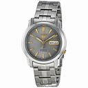 Seiko 5 Automatic Grey Dial Link Bracelet Men's Watch SNKK67
