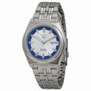 Seiko 5 Automatic Silver and Blue Dial Stainless Steel Men's Watch SNK645
