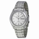 Seiko 5 Automatic Silver Dial Link Bracelet Men's Watch SNKK87
