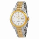 Seiko 5 Automatic Silver Dial Two-tone Men's Watch SNKK94