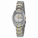 Seiko 5 Automatic White Dial Stainless Steel Ladies Watch SYMK29