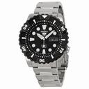 Seiko 5 Black Dial Automatic Stainless Steel Men's Watch SNZJ19J1