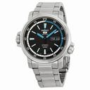 Seiko 5 Black Dial Stainless Steel Automatic Men's Watch SNZJ65
