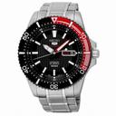 Seiko 5 Automatic Black Dial Stainless Steel Men's Watch SRP557