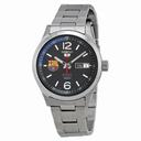 Seiko 5 F.C. Barcelona Automatic Black Dial Stainless Steel Men's Watch SRP301