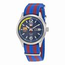 Seiko 5 FC Barcelona Blue Dial Nylon Strap Automatic Men's Watch SRP303
