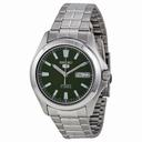 Seiko 5 Green Dial Stainless Steel Automatic Men's Watch SNKL05