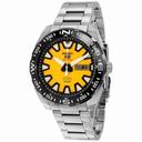 Seiko 5 Sport Automatic Yellow and Black Dial Stainless Steel Men's Watch SRP745