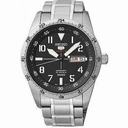 Seiko 5 Sports Automatic Black Dila Stainless Steel Men's Watch SRP513
