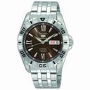 Seiko 5 Sports Automatic Brown Dial Stainless Steel Men's Watch SNZH81