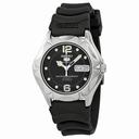 Seiko 5 Sports Black Dial Black Rubber Unisex Watch SNZ453J2