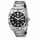 Seiko 5 Sports Black Dial Stainless Steel Automatic Men's Watch SRP281
