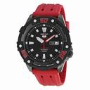 Seiko 5 SRP507 Limited Edition Black Dial Red Rubber Band Men's Watch SRP507