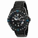 Seiko Automatic Black and Blue Dial Black PVD Stainless Steel Men's Watch SSA115