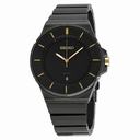 Seiko Black Dial Black Ion-plated Men's Watch SGEG19