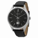 Seiko Black  Dial Black Leather Men's Watch SUR023P2