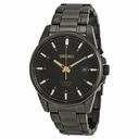 Seiko Black Dial Black PVD Stainless Steel Kinetic Men's Watch SKA531