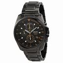 Seiko Black Dial Chronograph Black PVD Stainless Steel Men's Watch SNDD65