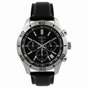 Seiko Black Dial Chronograph Stainless Steel Men's Watch SSB049P2