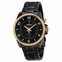 Seiko Black Dial Stainless Steel Kinetic Men's Watch SKA556