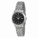 Seiko Black Dial Stainless Steel Ladies Watch SUR829