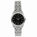 Seiko Black Dial Stainless Steel Ladies Watch SXDE65