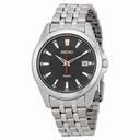 Seiko Black Dial Stainless Steel Men's Watch SGEG85