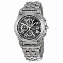 Seiko Black Dial Stainless Steel Men's Watch SNA525