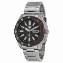 Seiko Black Dial Stainless Steel Men's Watch SRP361