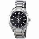 Seiko Black Dial Stainless Steel Men's Watch SGEF69