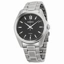 Seiko Black Dial Stainless Steel Men's Watch SGEG61