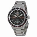 Seiko Black Dial Stainless Steel Men's Watch SRP347