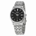 Seiko Black Dial Stainless Steel Quartz Men's Watch SUR145