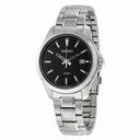Seiko Black Dial Stainless Steel Quartz Men's Watch SUR155