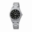 Seiko Black Dial Stainless Steel Quatrz Ladies Watch SUT161P1S
