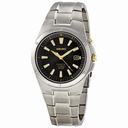 Seiko Black Dial Titanium Men's Watch SKA399