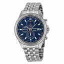 Seiko Blue Dial Chronograph Stainless Steel Men's Watch SNDF01