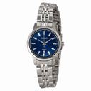 Seiko Blue Dial Stainless Steel Ladies Watch SUR897