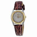Seiko Brown Leather Strap Ladies Watch SWZ156
