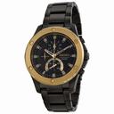 Seiko Chronograph Black Dial Black Black Ion-plated Men's Watch SPC098