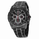 Seiko Chronograph Black Dial Black Ion-plated Men's Watch SPC103
