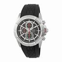 Seiko Chronograph Black Dial Black Rubber Men's Watch SNDE67