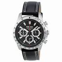 Seiko Chronograph Black Dial Men's Watch SSB033