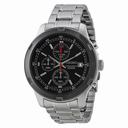 Seiko Chronograph Black Dial Stainless Steel Men's Watch SKS427