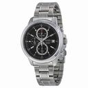 Seiko Chronograph Black Dial Stainless Steel Men's Watch SKS445