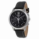 Seiko Chronograph Black Dial Black Leather Men's Watch SSB139P2