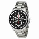 Seiko Chronograph Black Dial Stainless Steel Men's Watch SNDD85