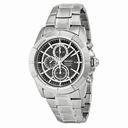 Seiko Chronograph Black Dial Stainless Steel Men's Watch SNDE65