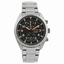 Seiko Chronograph Black Dial Stainless Steel Men's Watch SNN235