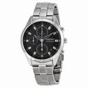 Seiko Chronograph Black Dial Stainless Steel Unisex Watch SNDX47